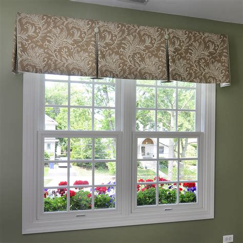 inverted box-pleat valance with contrast pleats and buttons, Fabric Finishings Inte… | Valance ...