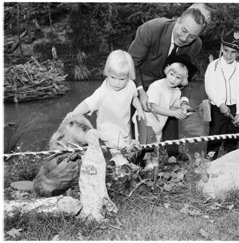 Walt Disney with grandchildren at Disneyland, 1960 :: Los Angeles Examiner Collection, 1920-1961 ...