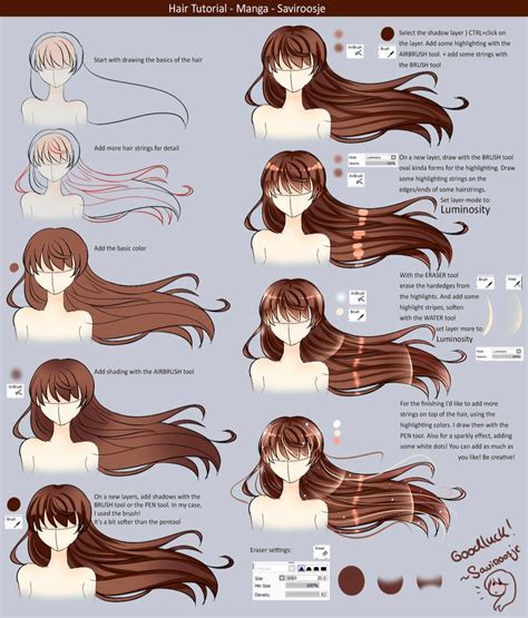 How To Color Hair Drawing Digital - Tanya Draw