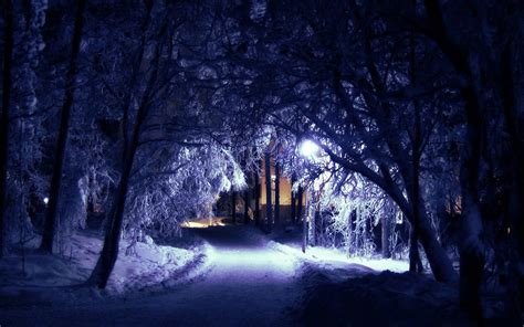 Winter Night Desktop Wallpapers - Top Free Winter Night Desktop Backgrounds - WallpaperAccess