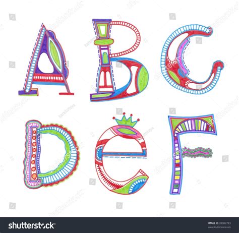 Abc Vector Font Sketchy Alphabet Design Stock Vector (Royalty Free) 78982783 | Shutterstock