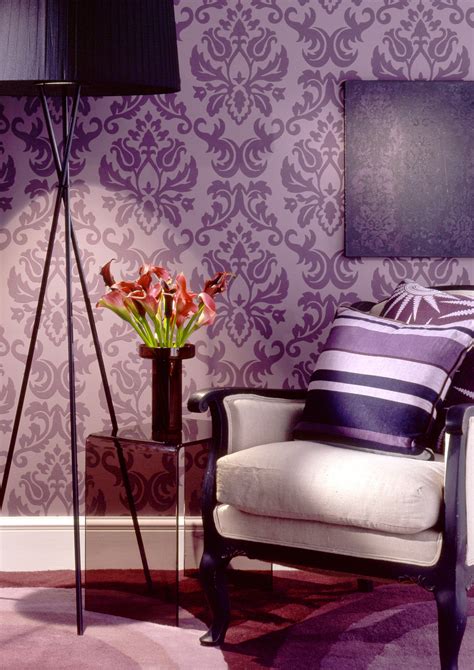 Purple Wallpaper Designs For Walls - Mural Wall