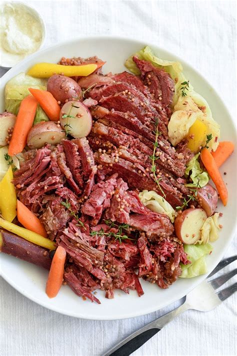 Crockpot Corned Beef and Cabbage (or Instant Pot) | foodiecrush.com