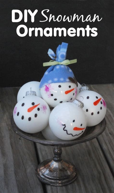 DIY Snowman Ornaments | Endlessly Inspired