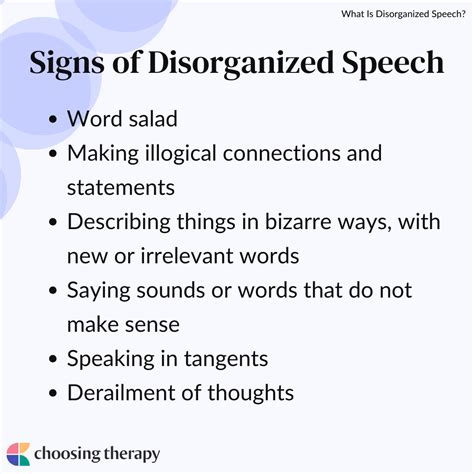 Disorganized Speech Schizophrenia