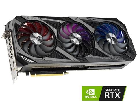 ASUS ROG Strix GeForce RTX 3080 V2 OC Edition 10GB GDDR6X PCI Express 4.0 x16 Video Card ROG ...