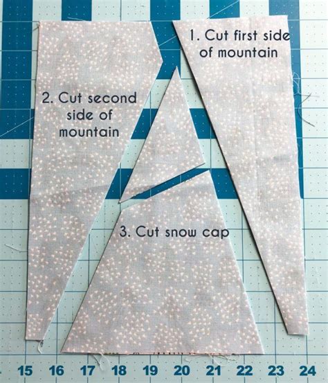 Mountain quilt block tutorial – Artofit