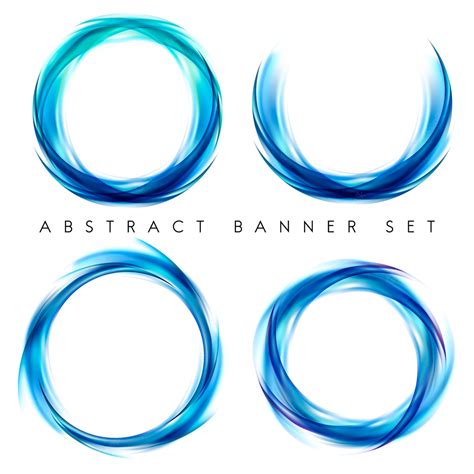 Free Vector | Abstract banner set in blue