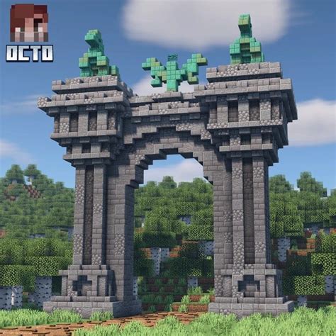 Minecraft Arch | Edifici minecraft, Casa di minecraft, Minecraft