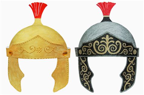 Roman Imperial Helmet Templates | Free Printable Templates & Coloring Pages | FirstPalette.com