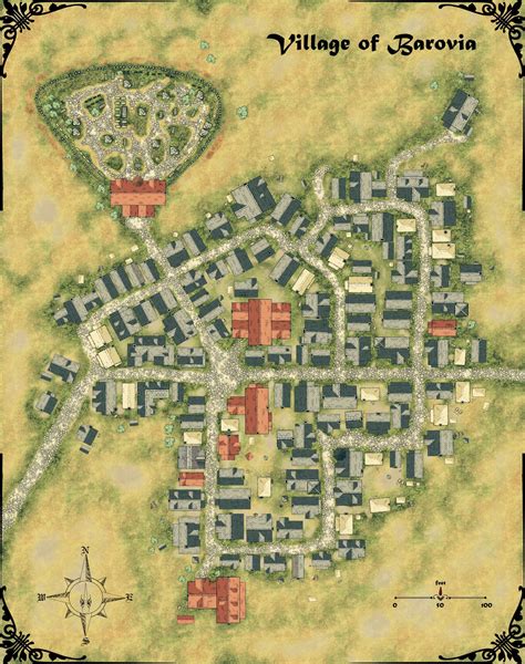 Village of Barovia: Curse of Strahd Map - CartographyAssets