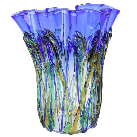 Murano Glass Vases | Murano Glass Oceanos Abstract Art Vase