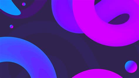 Abstract Neon Circle Shapes Wallpaper, HD Abstract 4K Wallpapers, Images and Background ...