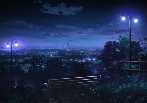 Anime Night Wallpapers - Top Free Anime Night Backgrounds - WallpaperAccess