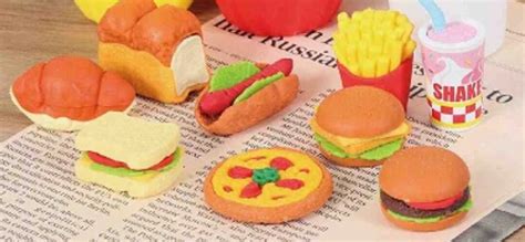 Mini Erasers Iwako Fast Food Erasers Super Cute - Etsy