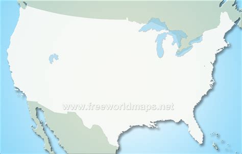 United States Blank Map - by Freeworldmaps.net