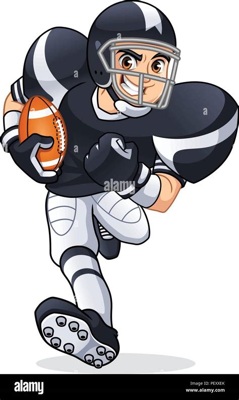 Cartoon Characters Playing Football