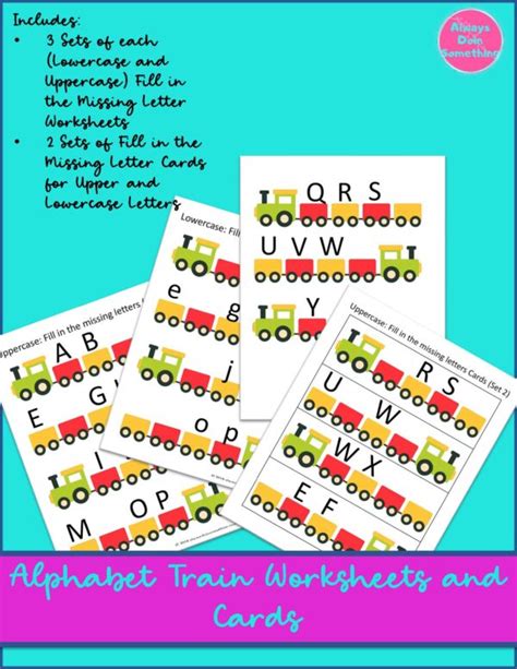 Alphabet Train Worksheets and Cards - Made By Teachers