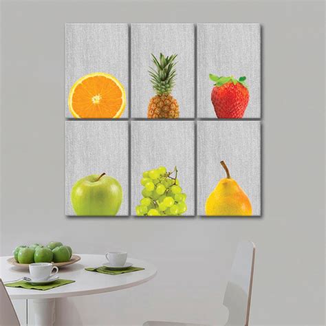 Fruits Multi Canvas Set Wall Art | ElephantStock