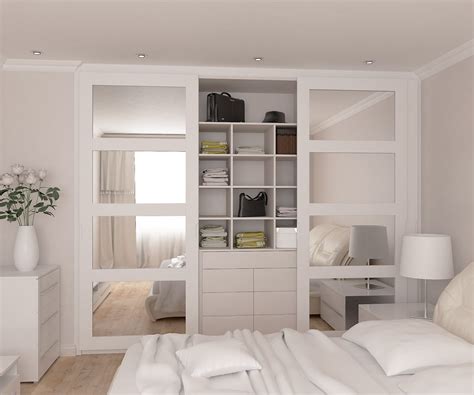 Bedroom Wardrobe Design With Mirror Inside