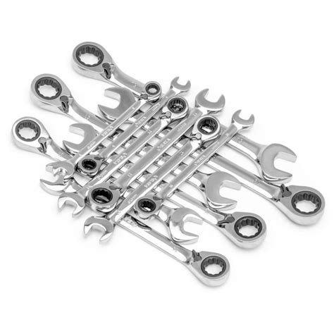 12 Pc. Metric Reversible Ratcheting Wrench Set - SATA