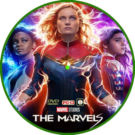 The Marvels (2023) R1 Custom DVD Label - DVDcover.Com