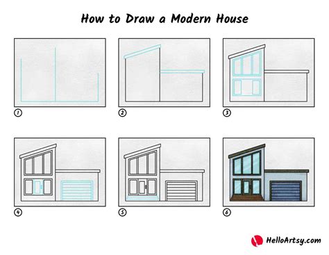 Modern House Drawing