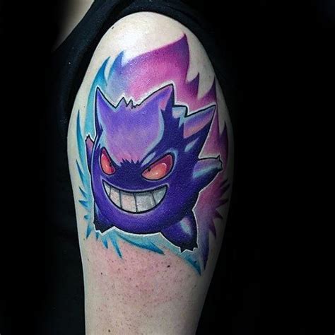 60 Gengar Tattoo Designs For Men - Pokemon Ink Ideas