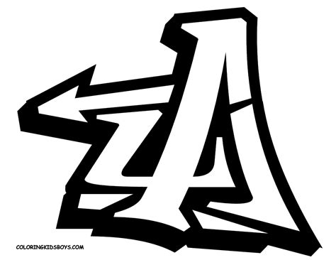 best graffiti 2011: Graffiti Letter A Sketches Design