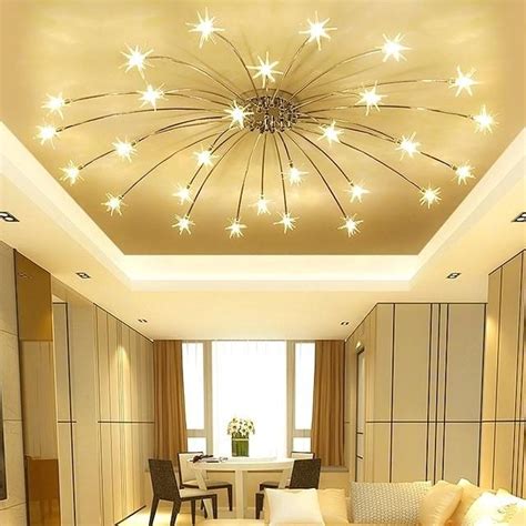 31 Nice Living Room Ceiling Lights Design Ideas - MAGZHOUSE