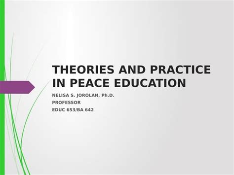 Peace education