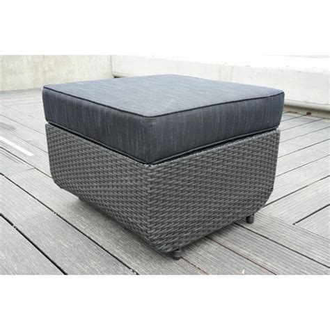 DirectWicker Wicker Outdoor Ottoman with Sunbrella® Cushion | Wayfair