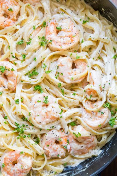 Shrimp Pasta White Sauce Recipe | Deporecipe.co