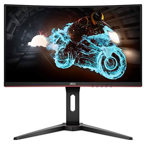 AOC C24G1A 24" Curved Frameless Gaming Monitor, FHD 1920x1080, 1500R, VA, 1ms MPRT, 165Hz (144Hz ...