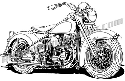 Harley Davidson vintage vector clip art | Motorcycle illustration, Motorcycle art, Motorcycle ...