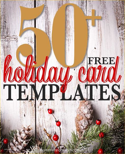 Free Christmas Card Templates for Photographers Of 50 Free Holiday Card Templates Moritz Fine ...