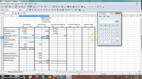 Sample Of Trial Balance Worksheet | Classles Democracy