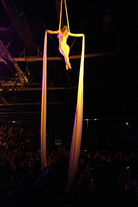 Incredible aerial silks performances