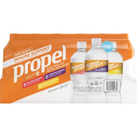 Propel® Zero Sugar Electrolyte Enhanced Water Variety Pack, 18 bottles / 16.9 fl oz - QFC