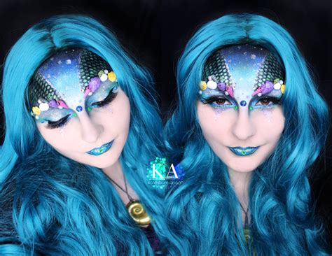 Mermaid Halloween Makeup w/ Tutorial by KatieAlves on DeviantArt