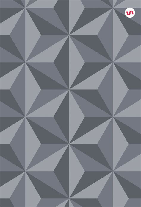 Geometric 3D Patterns, a Pattern Graphic by Youandigraphics | 3d zeichnungen, Parkettierung ...