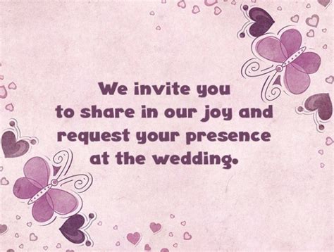 60+ Wedding Invitation Messages and Wording Ideas - Wishes & Messages Blog