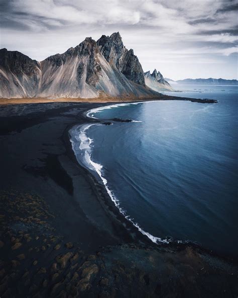 Höfn black sand beach, Iceland [1595x1994] | Nature photography, Landscape photography, Black ...