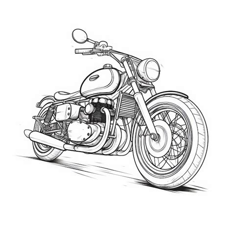 Premium AI Image | Commissioned Motorcycle Tattoo Drawing Aggressive Digital Illustration In ...