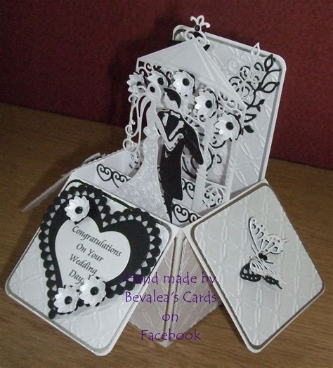 Wedding Pop-up Box using Spellbinders and Tattered Lace dies. | Wedding cards handmade, Card box ...