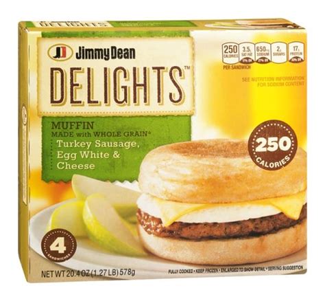 Jimmy Dean Delights Turkey Sausage, Egg White, & Cheese Muffins 4Ct | Hy-Vee Aisles Online ...