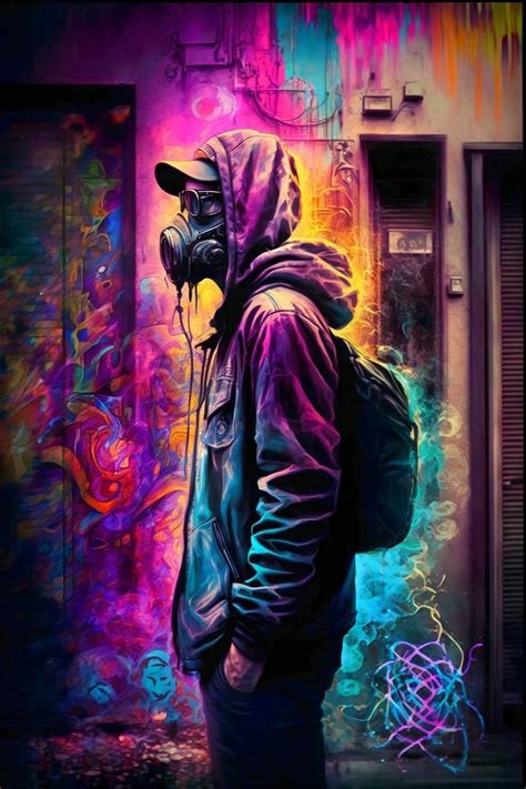 Retro Street Art Graffiti Wall Art | Spray Paint Vintage Urban Pop Art – Vivid Roads