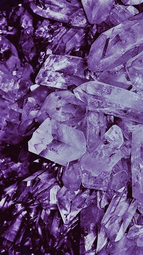 Crystals, purple, rocks, HD phone wallpaper | Peakpx