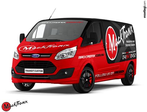 Ford Transit Custom | Van Wrap Design by Essellegi Wrap Design