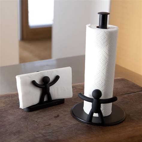 Umbra Buddy Paper Towel Holder (Black) | Design Is This